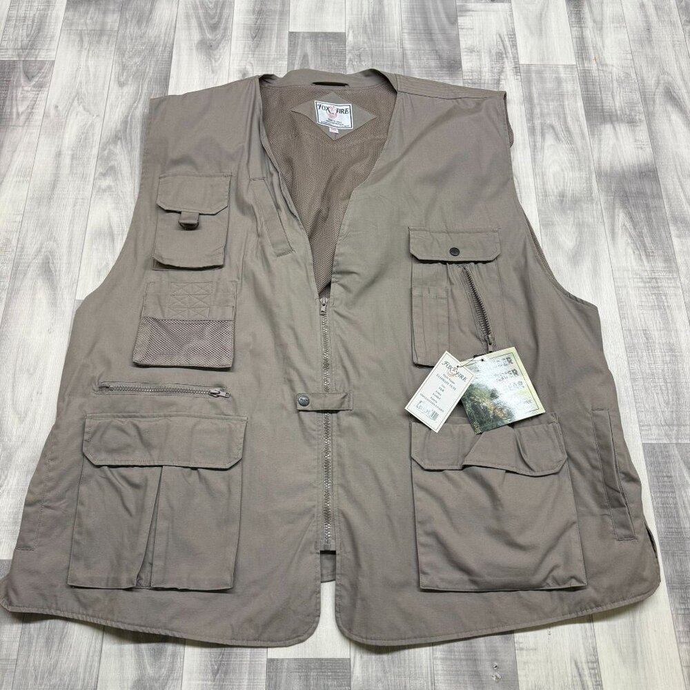 ✅Mens 5XB Foxfire Thunder River Gear Ultimate Vest Fishing Hiking Camping NWT